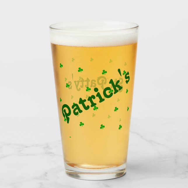 St.Patrick's day toast Cheer:Sláinte Glass (Back Filled)