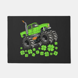 St Patricks Day Toddler Lucky Monster Truck Doormat