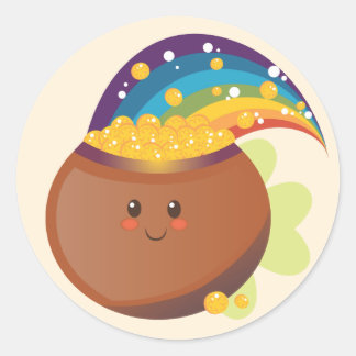 St. Patrick's Day Treasure Classic Round Sticker