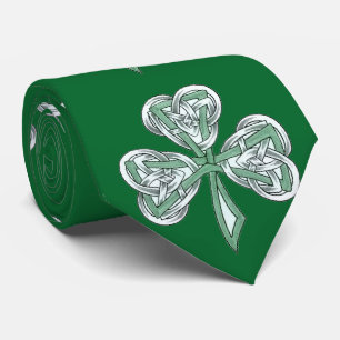 St. Patrick's Day Trinity Knot Shamrock Tie