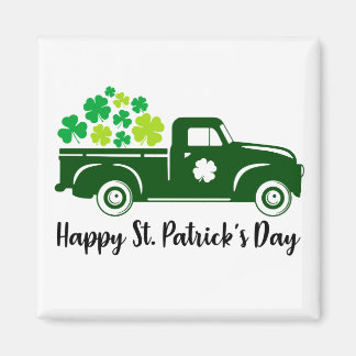 St.Patricks Day Truck Magnet