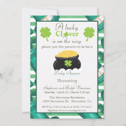St. Patrick's Day Unisex Baby Shower Invitation
