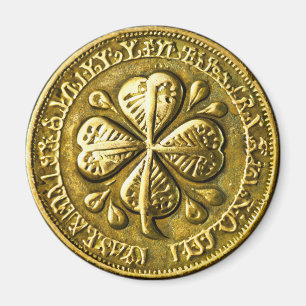 St. Patrick's Day Vintage Gold Coin Magnet