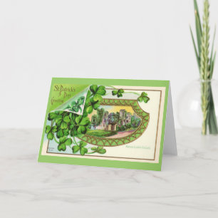 St. Patrick's Day Vintage Ireland Castle Card