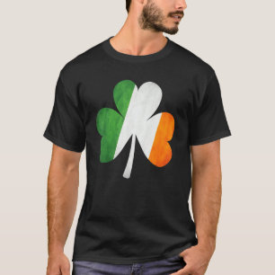 St Patricks Day Vintage Retro Irish Flag Shamrock  T-Shirt