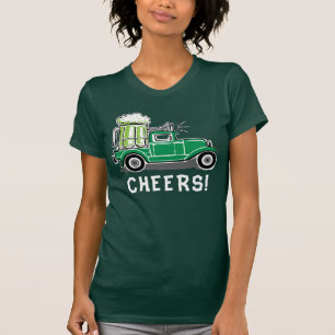 St Patrick's Day Vintage Truck Green Beer T-Shirt