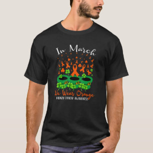 St Patrick's Day We Wear Orange Kidney Cancer Awar T-Shirt