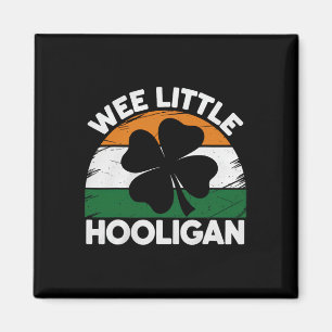 St Patricks Day Wee Little Hooligan Funny Men Boy Magnet