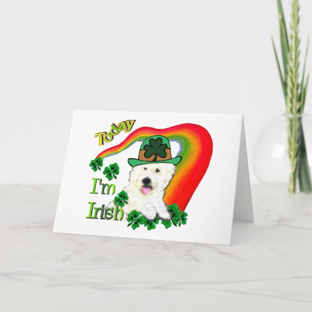 St. Patrick's Day Westie Card (Front)
