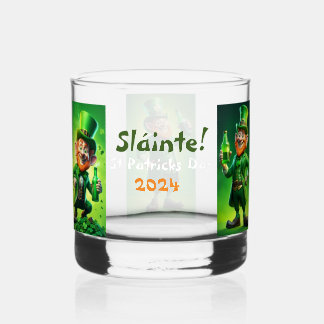 St Patrick's Day  Whiskey Glass