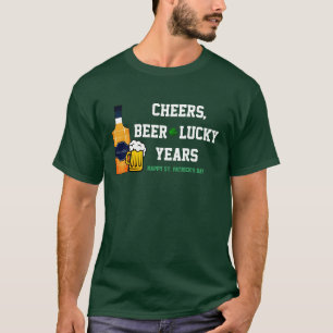 St Patrick's Day with Beer mug and Whiskey T-Shirt
