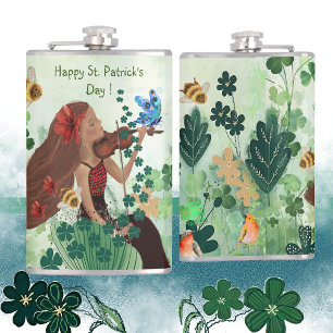 St. Patrick's Day with  Music Hip Flask