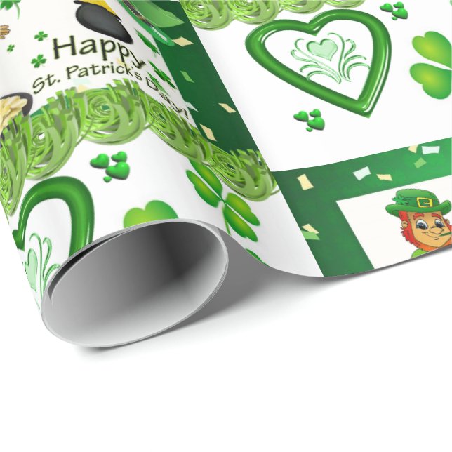 St. Patrick's Day Wrapping Paper (Roll Corner)