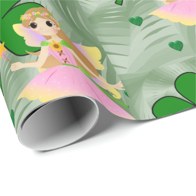 St. Patrick's Day Wrapping Paper Fairy (Roll Corner)