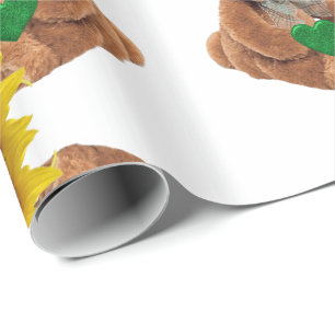 St. Patrick's Day Wrapping Paper Teddy Bear
