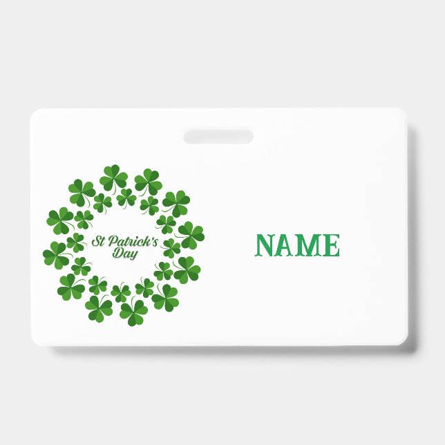 St Patrick's Day Wreath Thunder_Cove  Badge (Front)