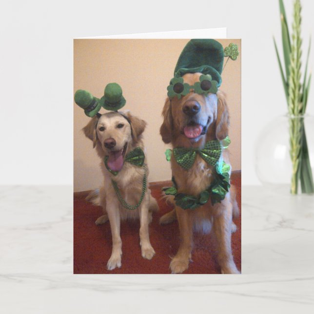 St. Patrick's Dog Card (Front)