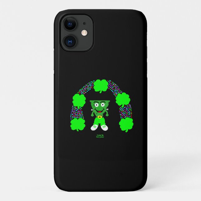 St.  Patrick's FrankenCheese Apple iPhone 11 Case (Back)