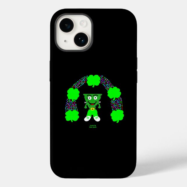 St.  Patrick's FrankenCheese Apple iPhone 14 Case (Back)