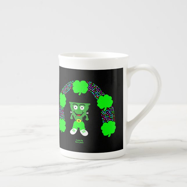 St.  Patrick's FrankenCheese Bone China Mug (Right)