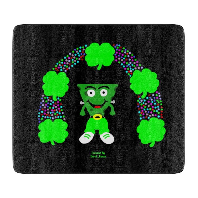 St.  Patrick's FrankenCheese Cutting Board (Front)