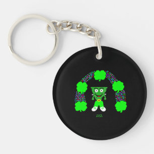 St.  Patrick's FrankenCheese Round Keychain