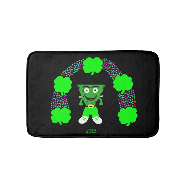St.  Patrick's FrankenCheese Small Bath Mat (Front)
