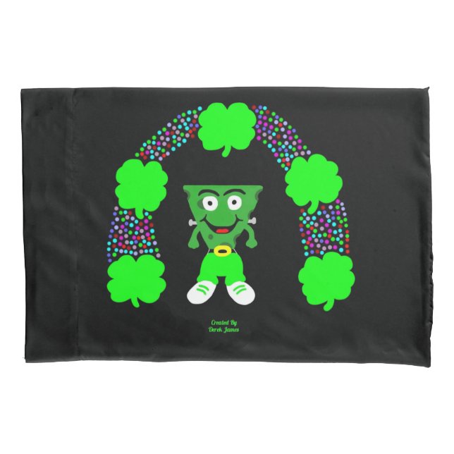 St.  Patrick's FrankenCheese Standard Pillowcase (Front)