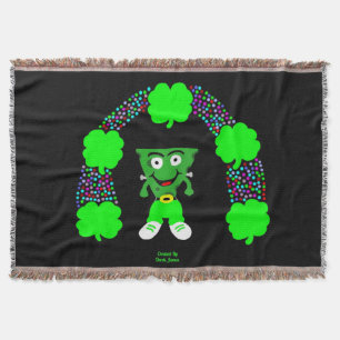 St.  Patrick's FrankenCheese Throw Blanket