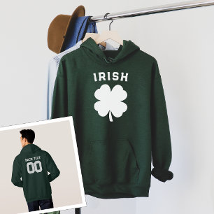St. Patrick's Game Day With Your Name and Number Hoodie