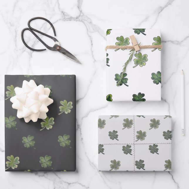 St Patrick's Gift Wrapping Sheets - set of 3 (Front)