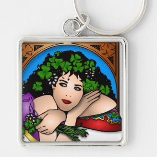 ST. PATRICK'S GIRL KEYCHAIN