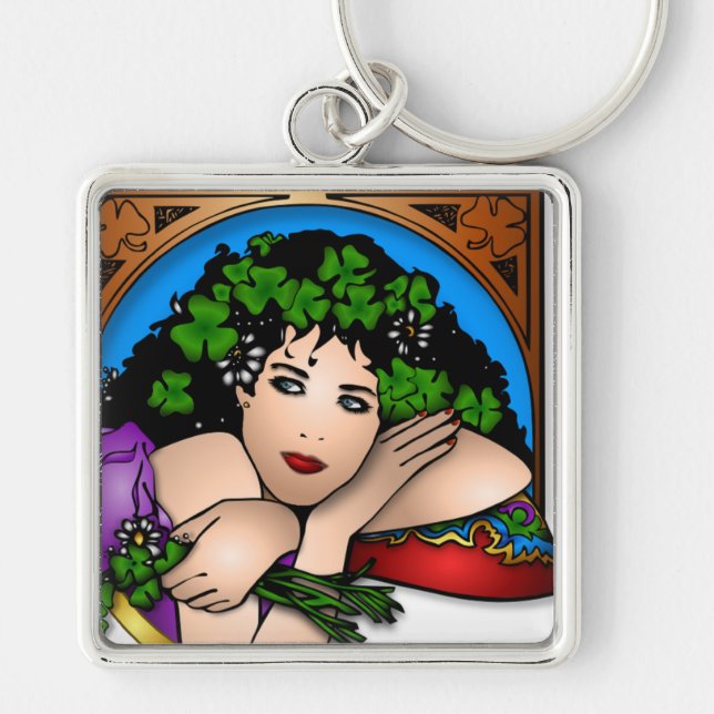 ST. PATRICK'S GIRL KEYCHAIN (Front)