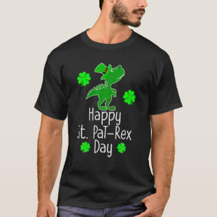 St Patrick's HAPPY ST PAREX DAY Rex Dinosaur Funny T-Shirt