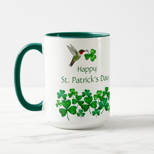 St. Patrick's Hummingbird Mug (Left)