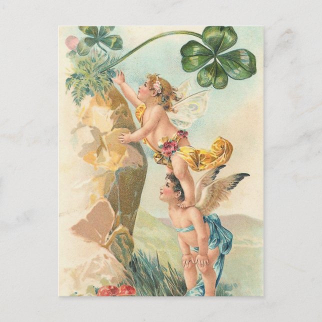 St. Patrick's Irish Faeries Postcard (Front)