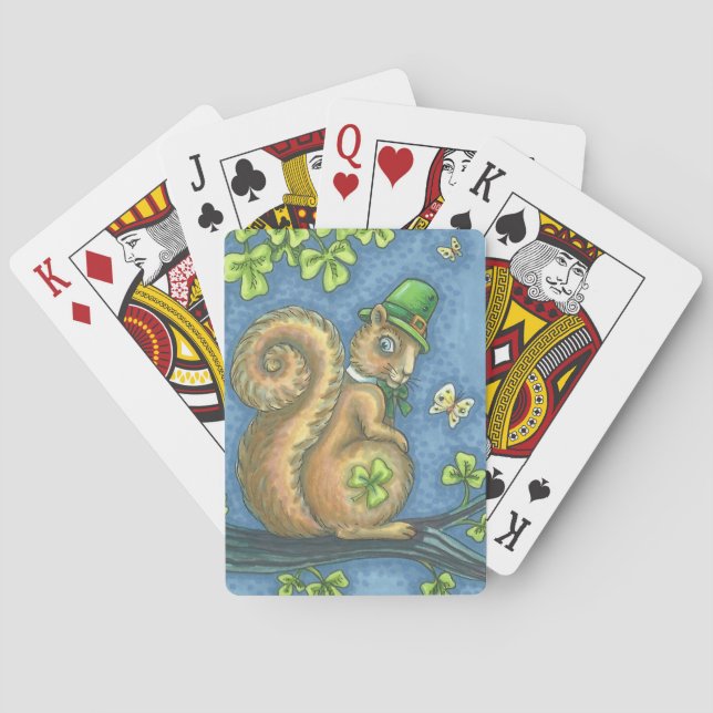 ST. PATRICK'S IRISH SQUIRREL PLAYING CARDS Poker (Back)