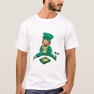 st patricks leprechaun pizza T-Shirt