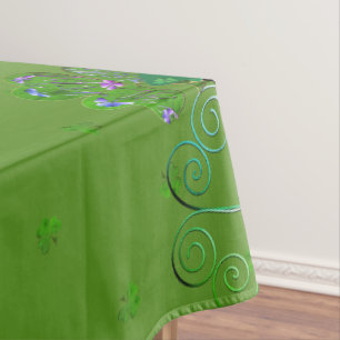 St. Patrick's Leprechaun Shamrocks Tablecloth
