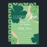 St. Patricks Lucky First Birthday Shamrock Doughnu Invitation<br><div class="desc">First Birthday Invitations for St Patricks Day with themed doughnuts</div>