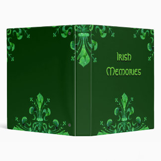 St. Patrick's Lucky Fleur de lis Binder