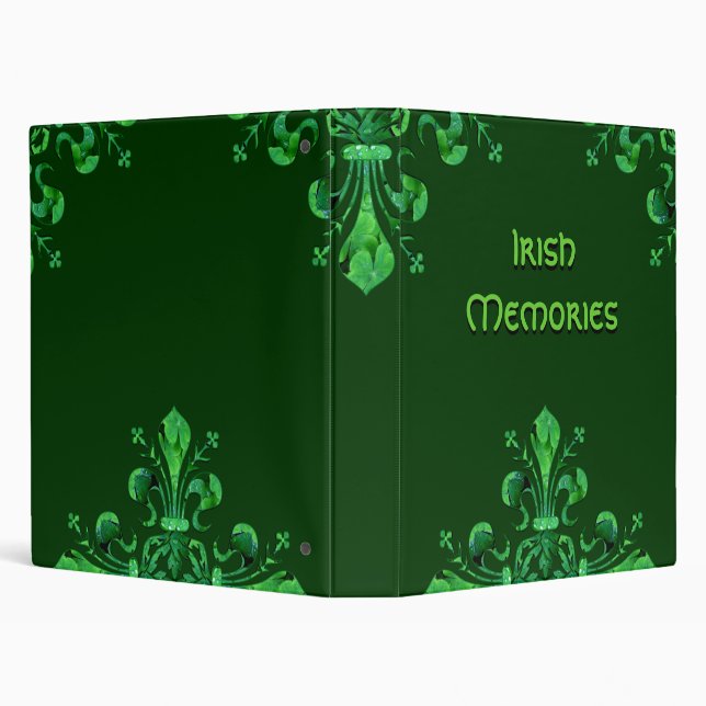 St. Patrick's Lucky Fleur de lis Binder (Background)