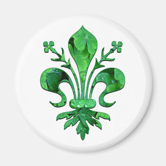 St. Patrick's Lucky Fleur de lis Magnet