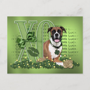 St Patricks - Me Lucky Charm - Boxer - Vindy Postcard