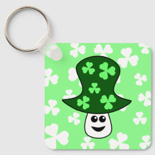 St. Patrick's Mushroom Keychain