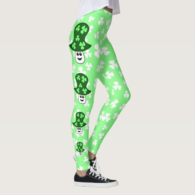St. Patrick's Mushroom Leggings (Right)