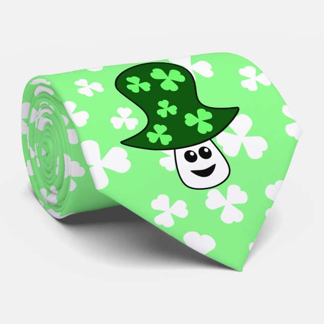 St. Patrick's Mushroom Tie (Rolled)