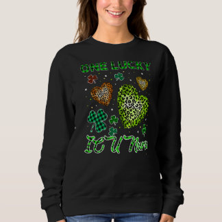 St Patricks One Lucky Icu Nurse Buffalo Leopard He Sweatshirt