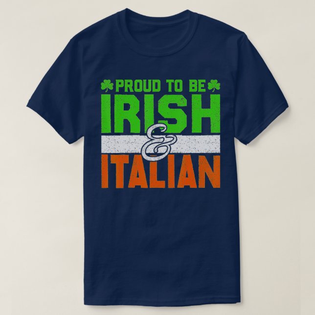 St Patricks Paddys Day Irish Italian Green Shamroc T-Shirt (Design Front)