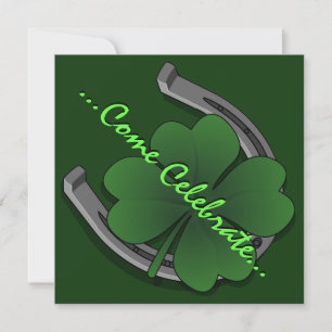 St Patrick's Party Invitations Personalized Lucky
